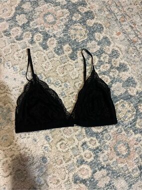 Talula Black Lace Triangle Bralette